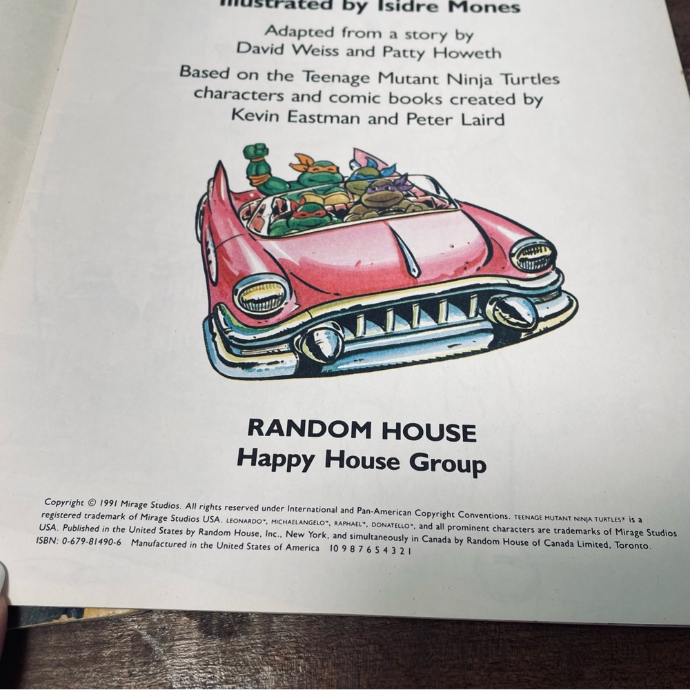 Vintage Ninja Turtles childrens reading books 1990 & 91 - Picture 6 of 9